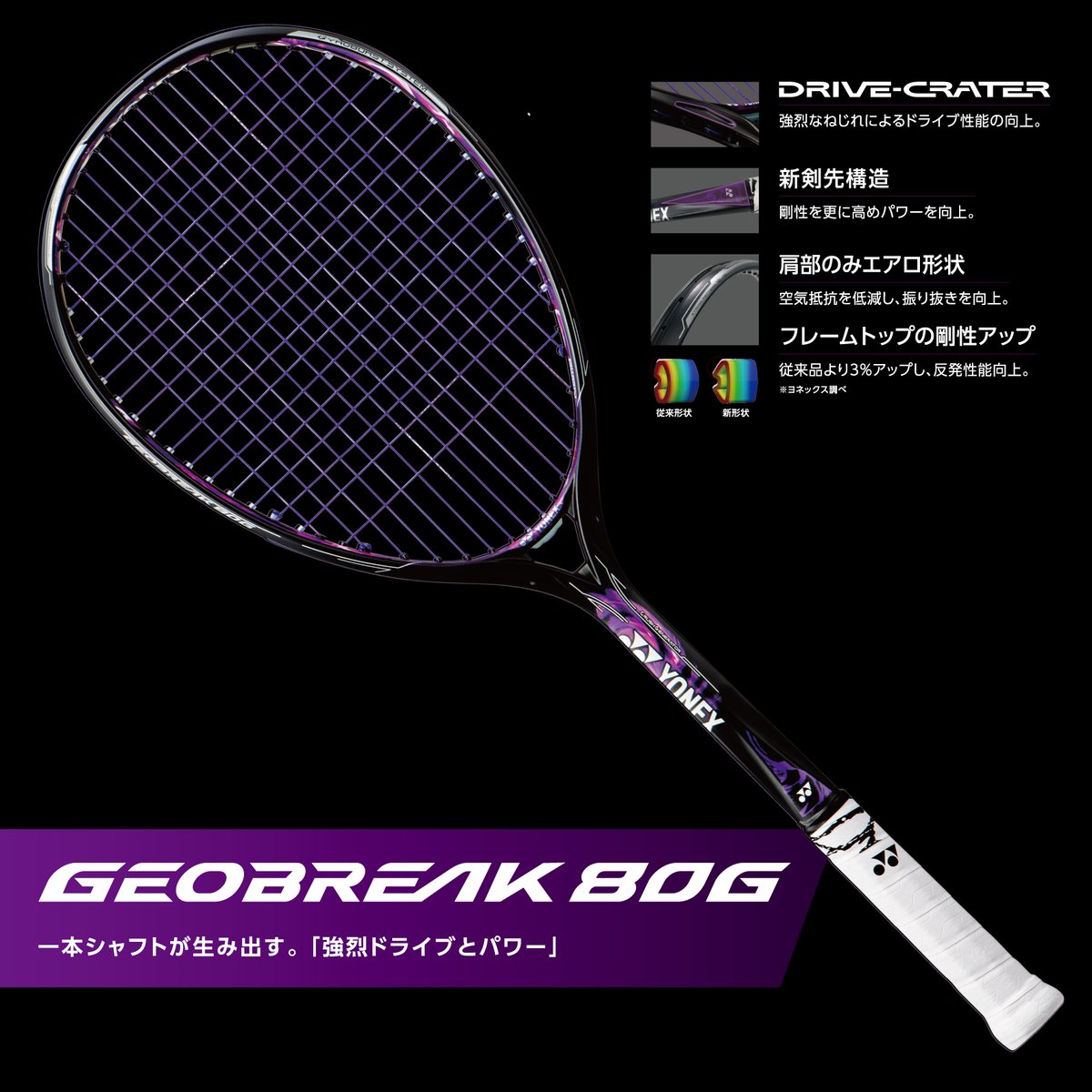 ストローク専用モデル。#GEOBREAK80G 上級者向けラインナップとして「G