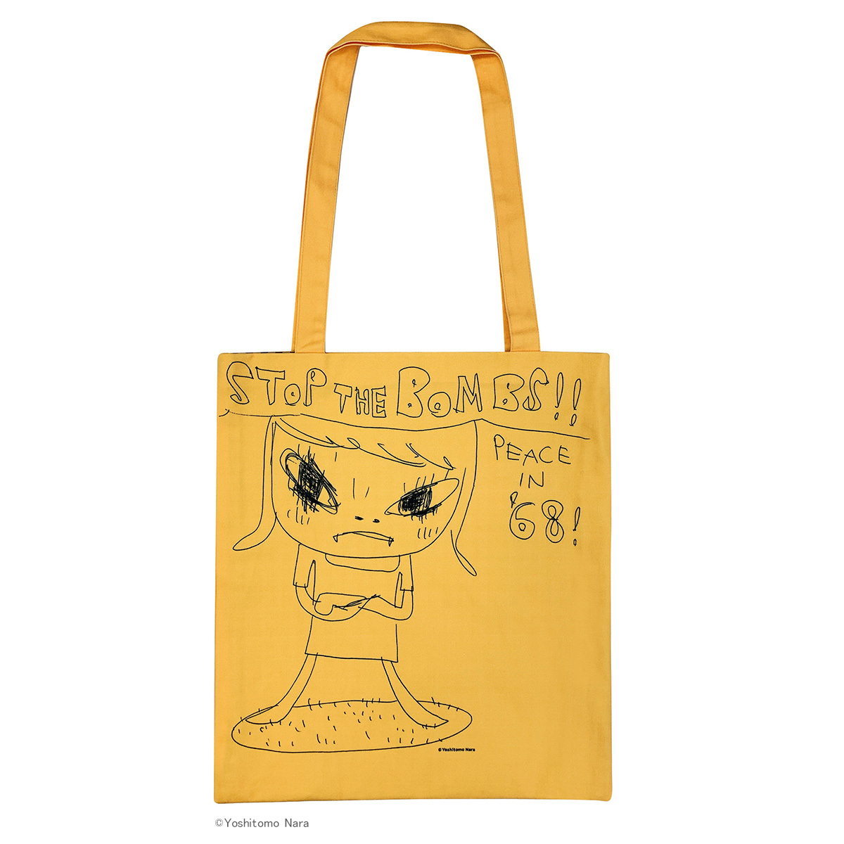 奈良美智のトートバッグ2種がミュージアムショップに入荷しました