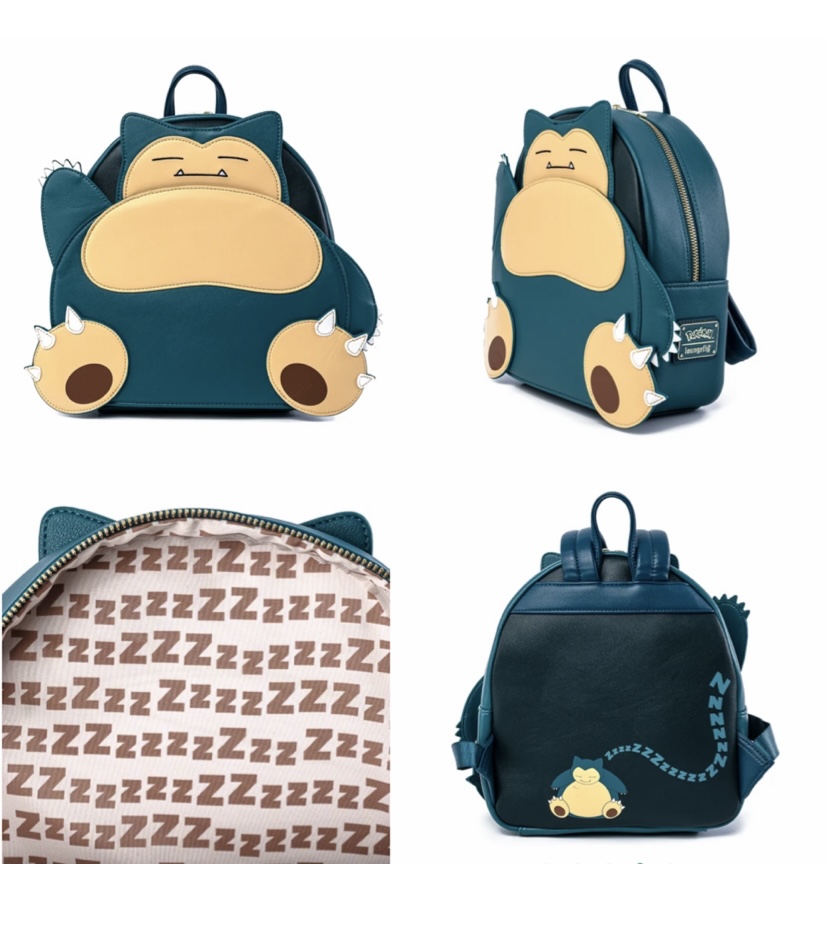 LOUNGELFY X POKEMON カビゴン ミニバックパック・ウォレット