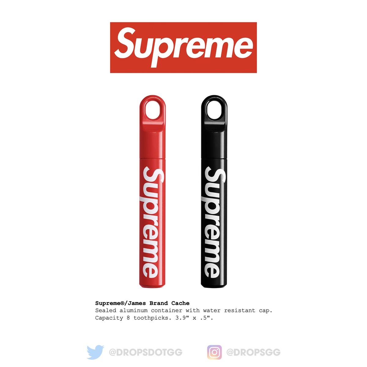 Supreme x James Brand Cache releasing this week Who's grabbing