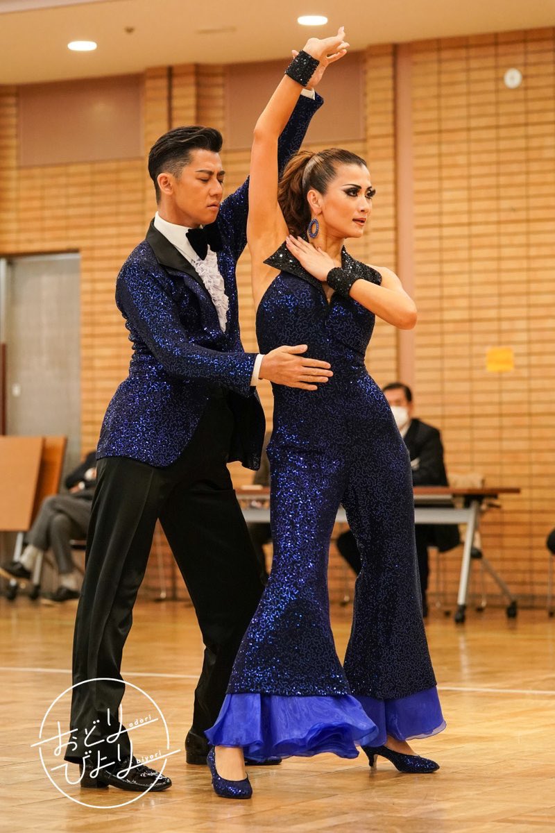 社交ダンス練習着パーティ。Chacottヒョウ柄のトップスドレス 社交