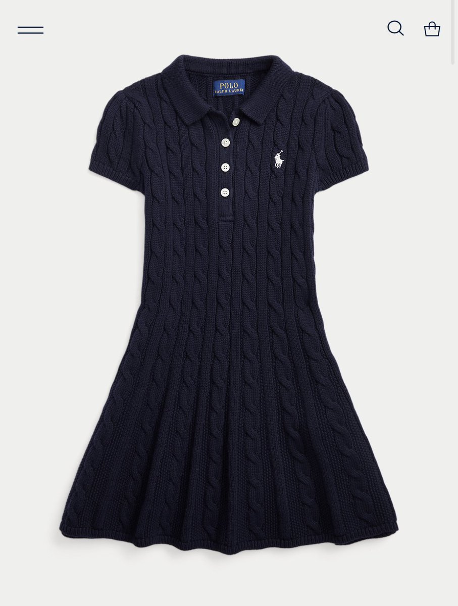 最近買ったラルフローレンのケーブルニットワンピースがかわいすぎる