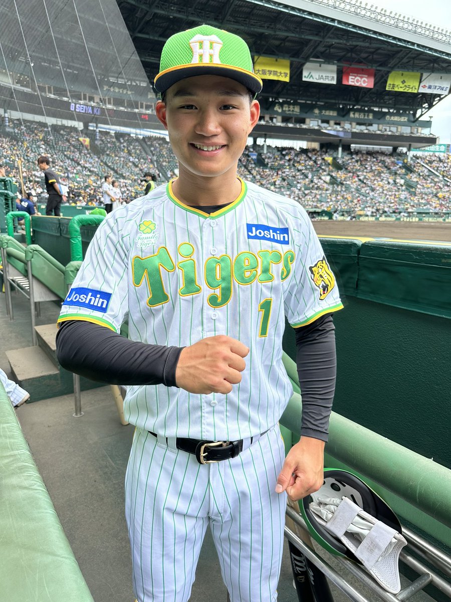 今日のロッテ戦は『Family with Tigers Day』！選手たちが緑色の