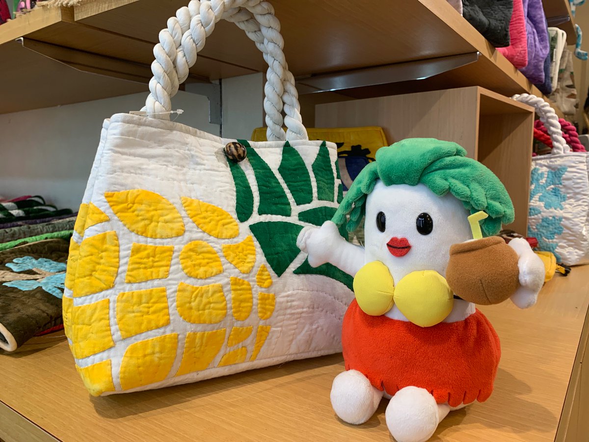 モノリスショップスにパイナップル柄のハワイアンキルトバッグが入荷し