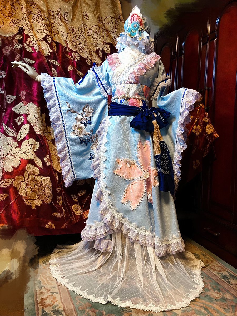 東方Project 西行寺幽々子 アレンジ衣装 完成致しました。 和風要素