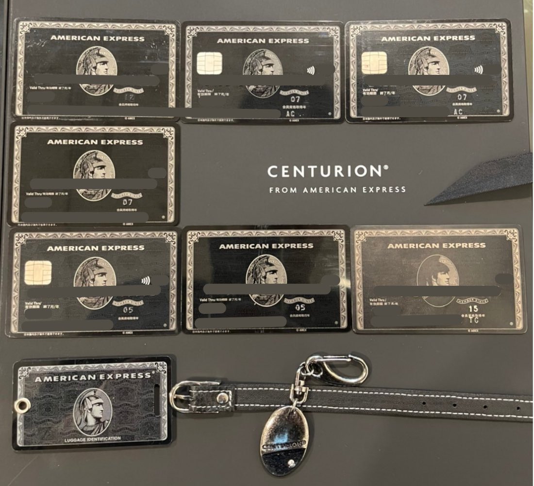 ぱおおです】アメックス センチュリオンキーホルダー ぱおおです