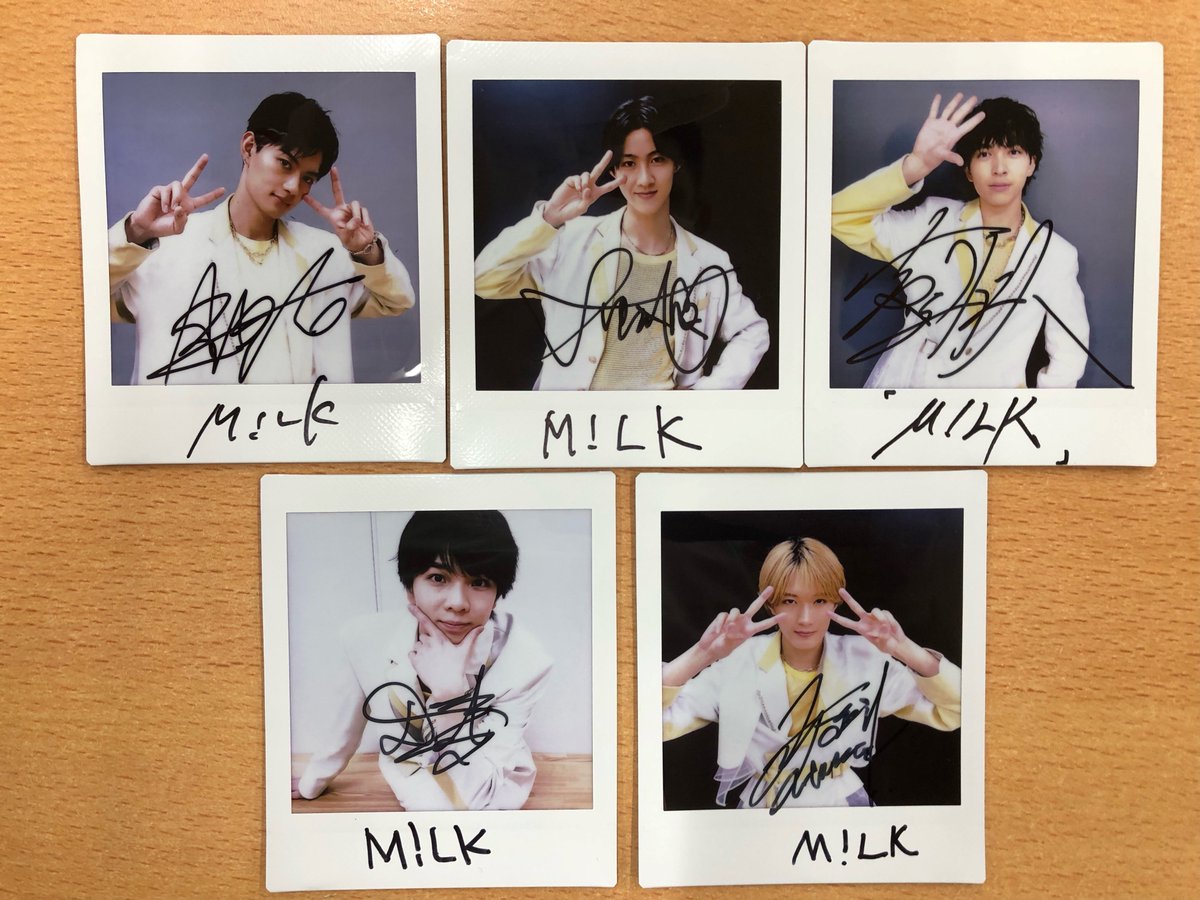 M!LK サイン入りチェキ プレゼントキャンペーン🎉 チェキ画像公開