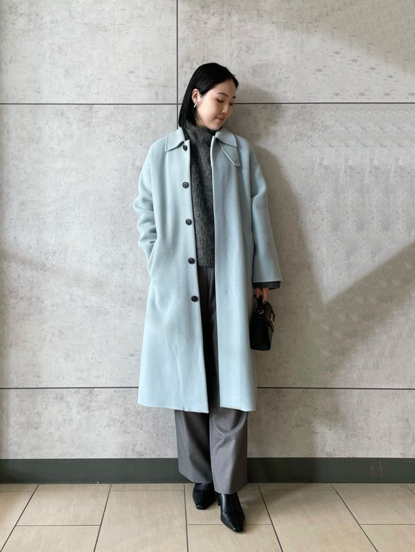 New Arrival - ドロップショルダーステンカラーコート ¥36,960- (tax