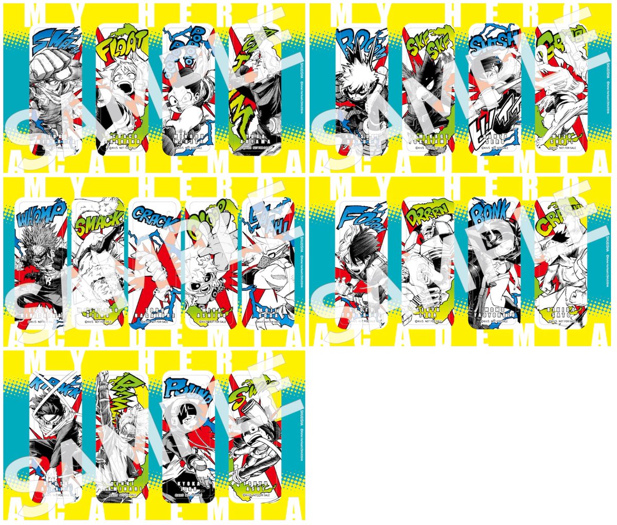 僕のヒーローアカデミア 36巻 書店特典 クリアしおり【全5種】配布決定