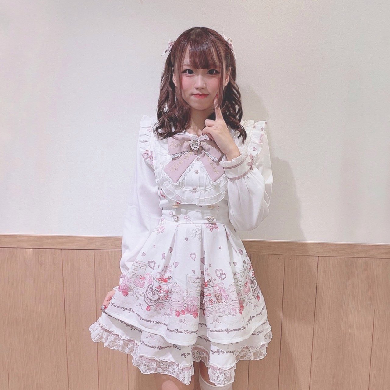 リズリサアフタヌーンティー柄セットアップピンク 【公式通販】