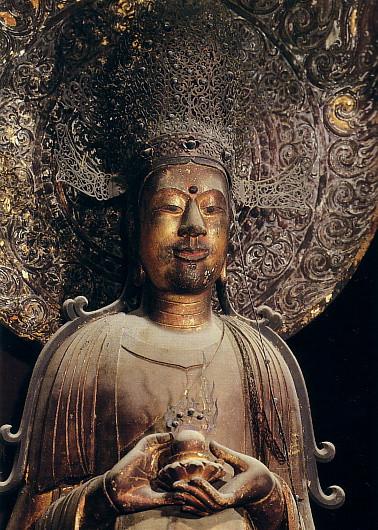 奈良・法隆寺/観音菩薩立像（救世観音）(飛鳥)】夢殿中央の厨子内に