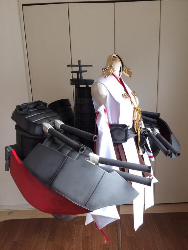 艦これの金剛改二のコスプレ衣装と艤装が完成しましたヽ(´ー｀)ﾉ昨日は