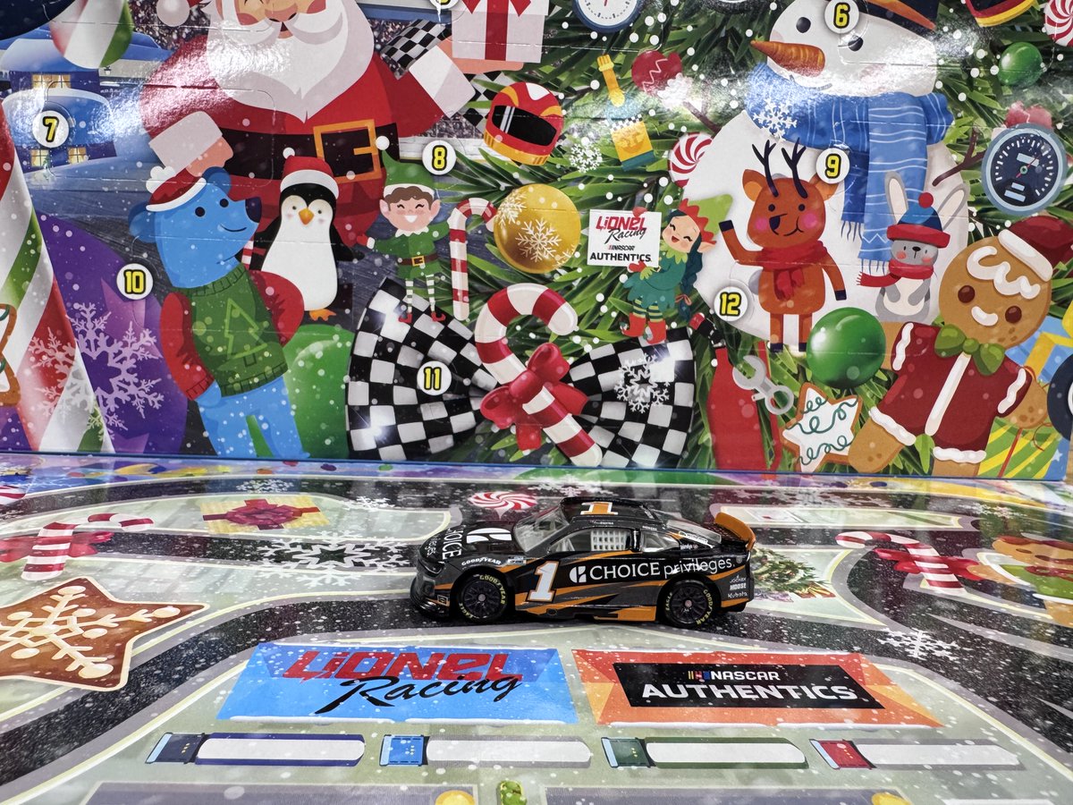 On the first day of Christmas my Lionel Racing Advent Calendar