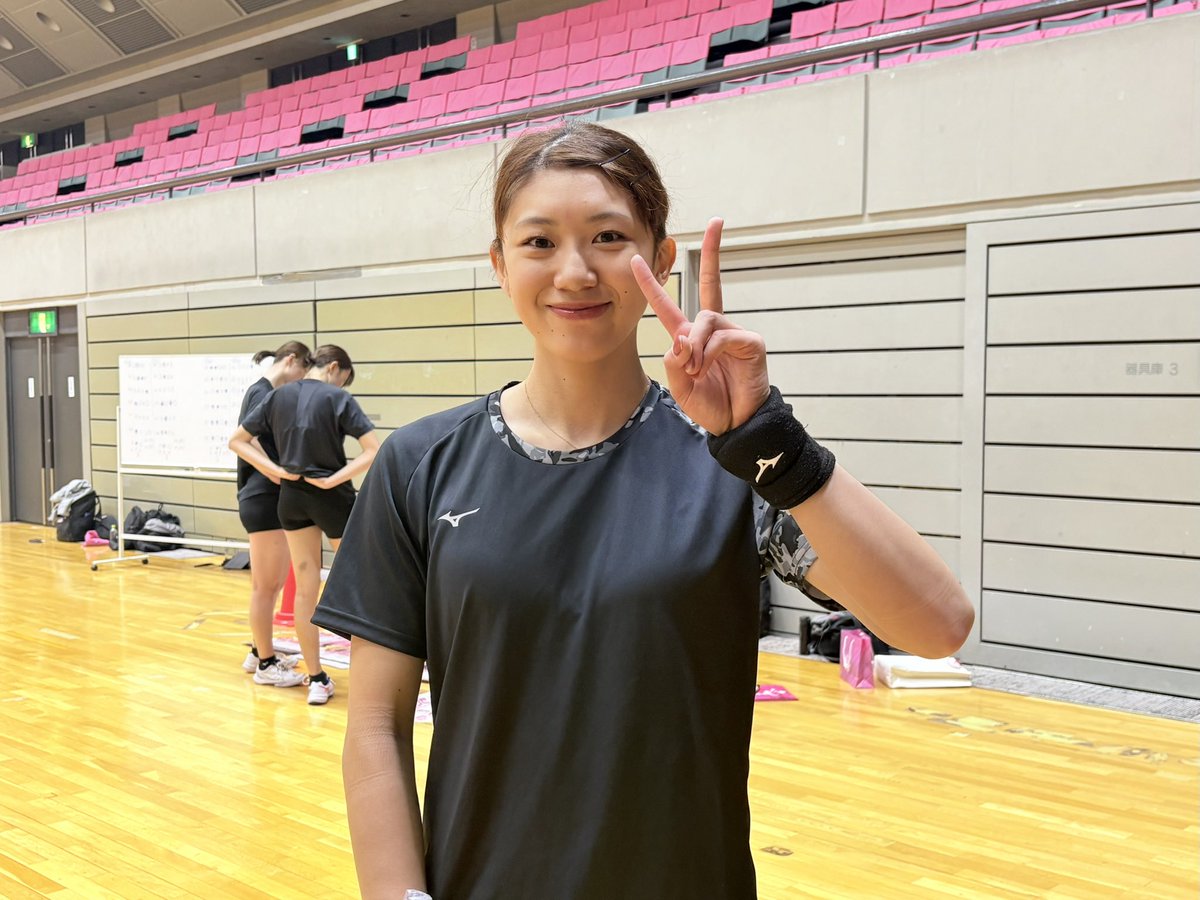 今日の練習で発見👀✨ 前髪を留めている るい の姿が…🫣 「視界良好