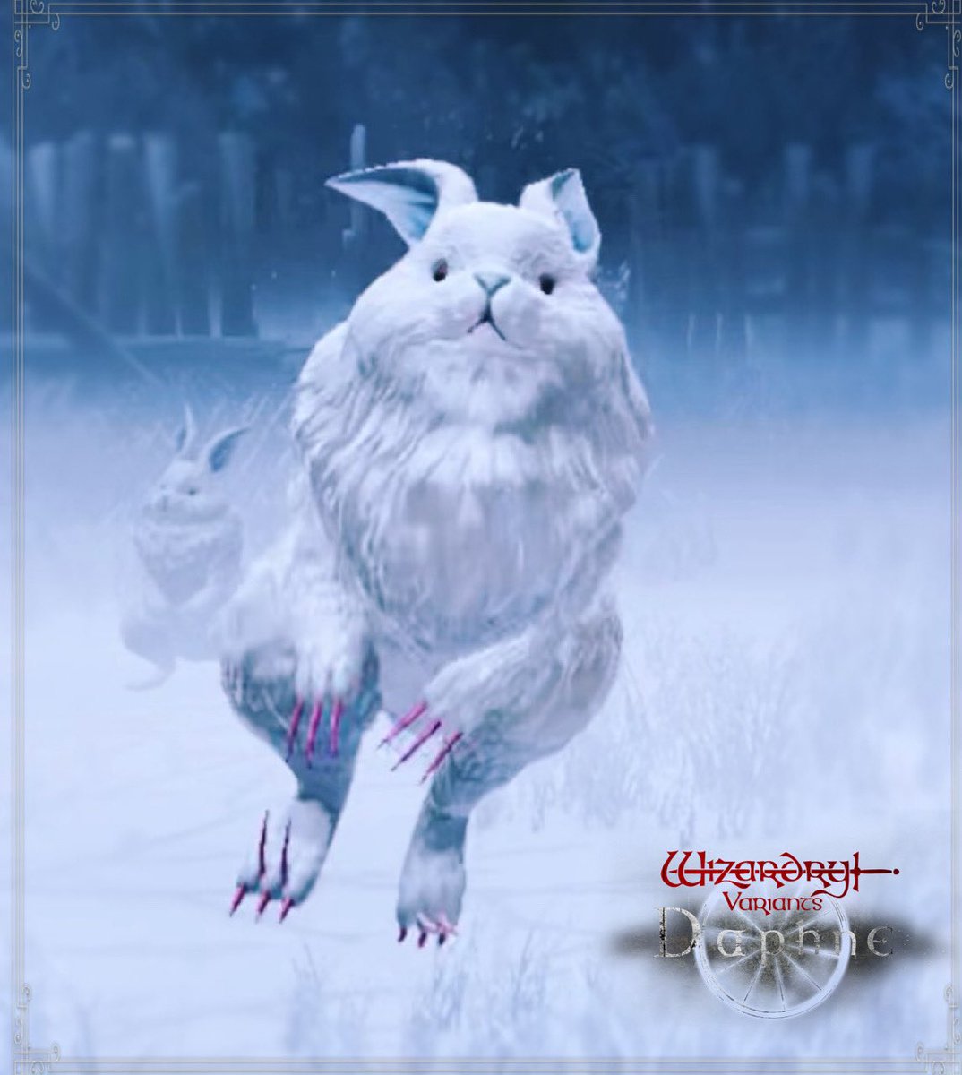 紹介していただきました！ 雪うさぎはかわいい🐇 #ウィズダフネ