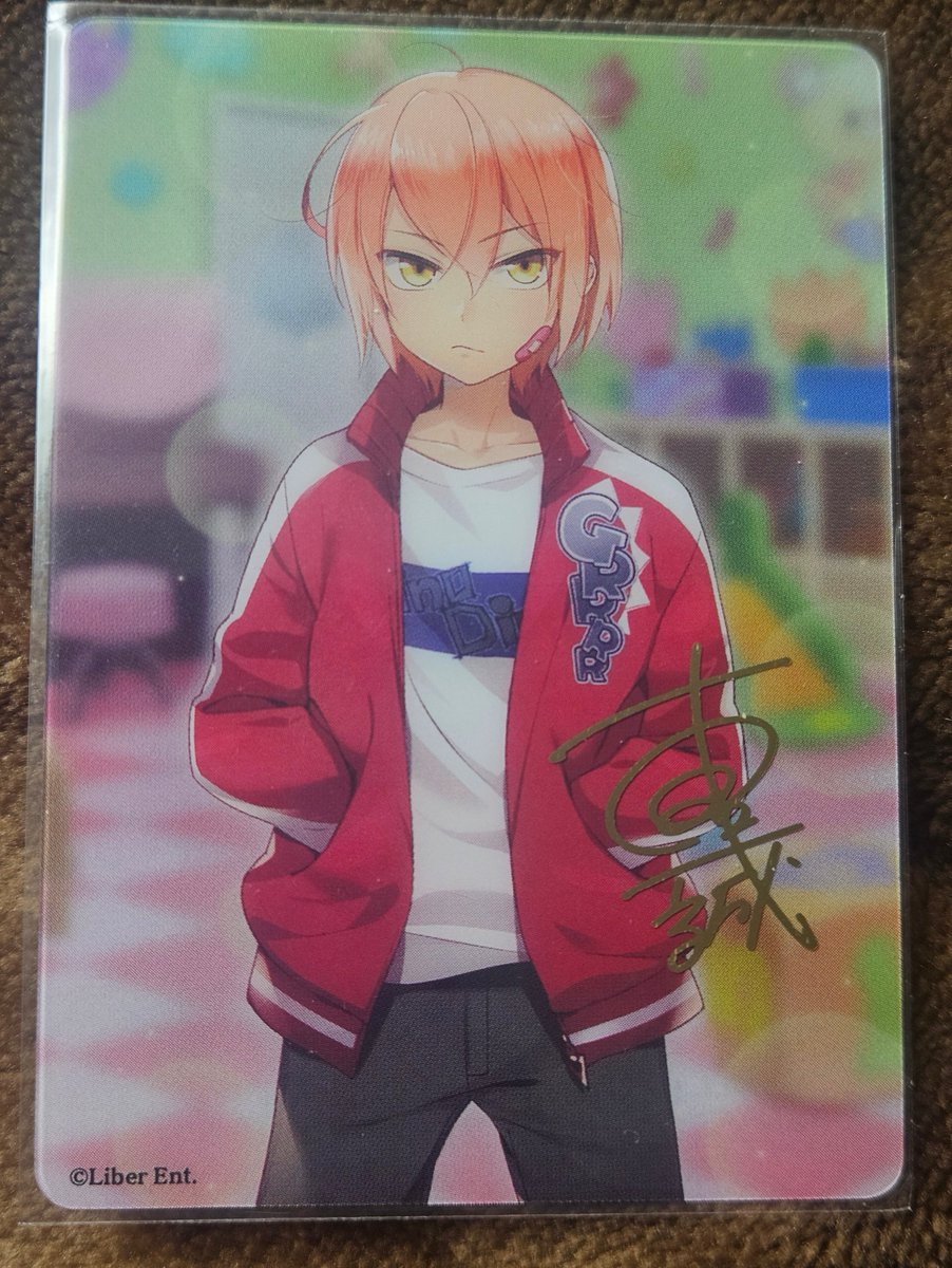 箔押しサイン入り】 晃 10周年 アイ☆チュウ クリアトレカ 箔 御剣晃