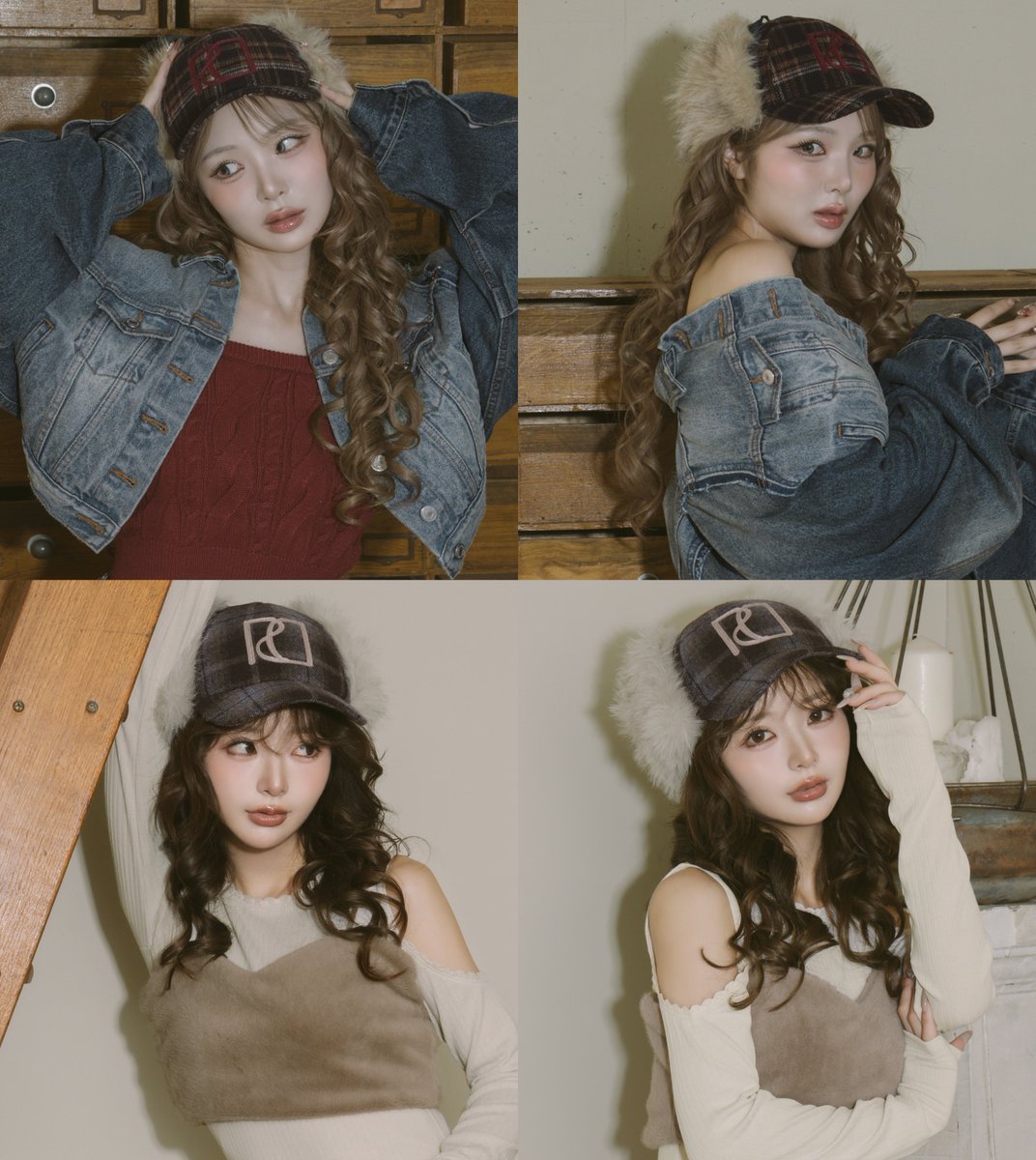 ⋱ 𝐶𝑜𝑚𝑖𝑛𝑔 𝑠𝑜𝑜𝑛 ⋰ ふわふわファーでカジュアルすぎず可愛い