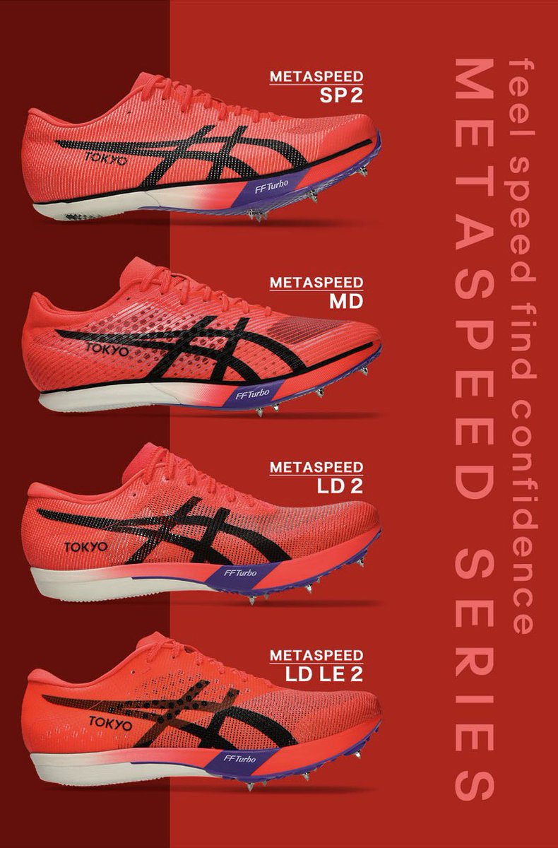 asics メタスピード2 METASPEED SP 2 | Unisex | Flash Red/Black | Track & Field Shoes