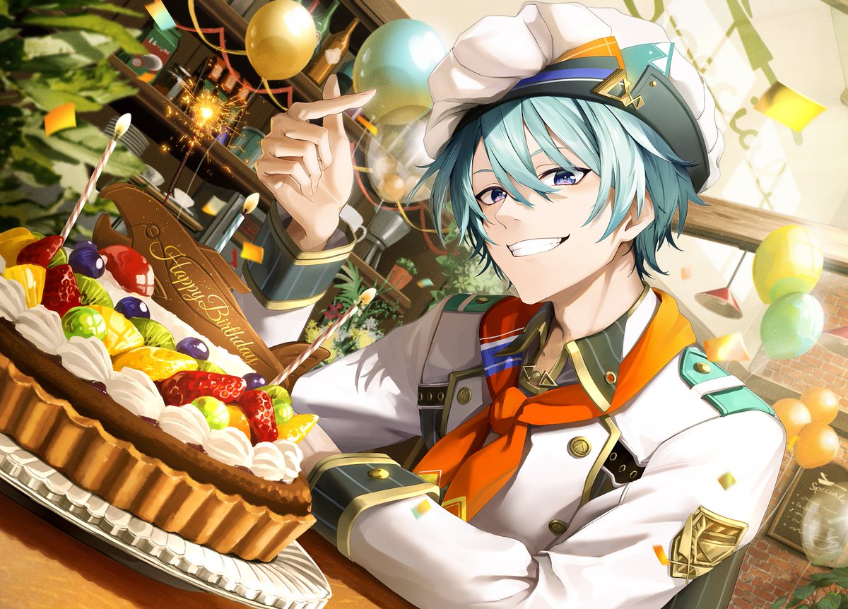 にじさんじ所属渚トラウトくんの誕生日記念広告のイラストを担当させて