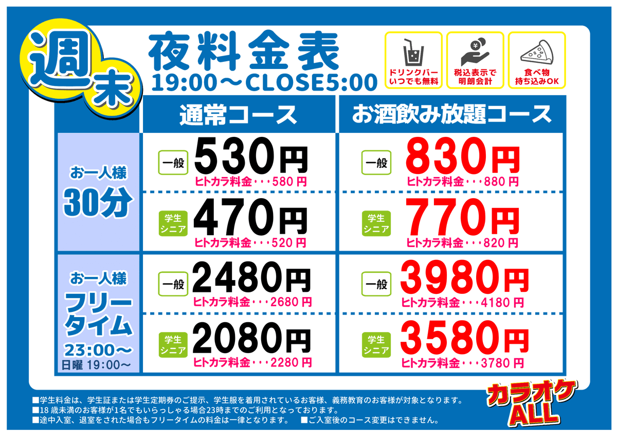 こんにちは！わくわくカラオケALL雑色店です(*^^*) 本日週末のため工事