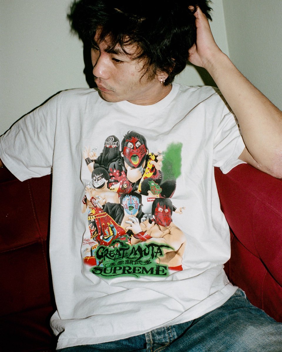 奇跡のコラボ【Supreme×グレート・ムタ】実現‼ コラボTシャツ＆ジップ