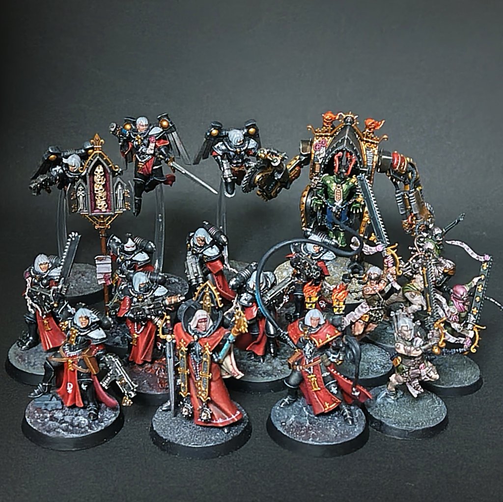 これで週刊ウォーハンマー42号、46号、49号のアデプタソロリタスの面々