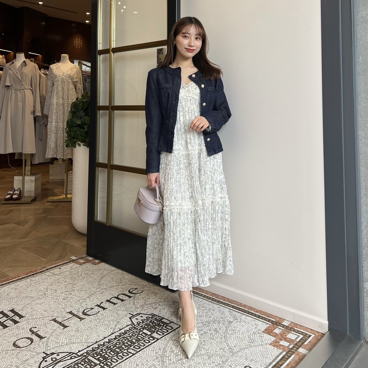 🏷New Classic Belted Denim Jacket - indigo - 春にマストなデニム