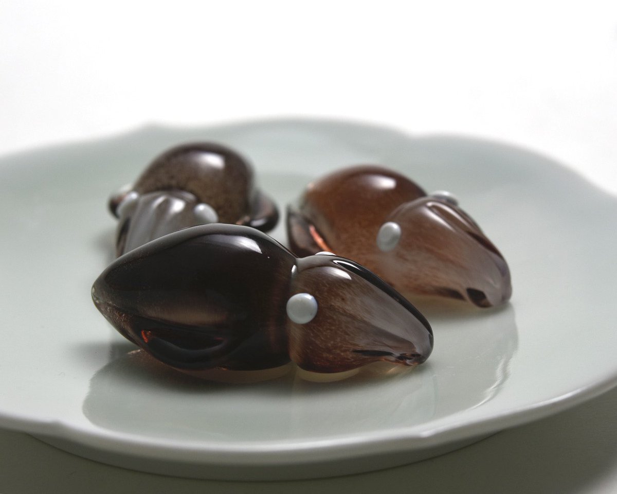 ガラスのホタルイカ ボイルもあります✨ 富山の春をお楽しみください