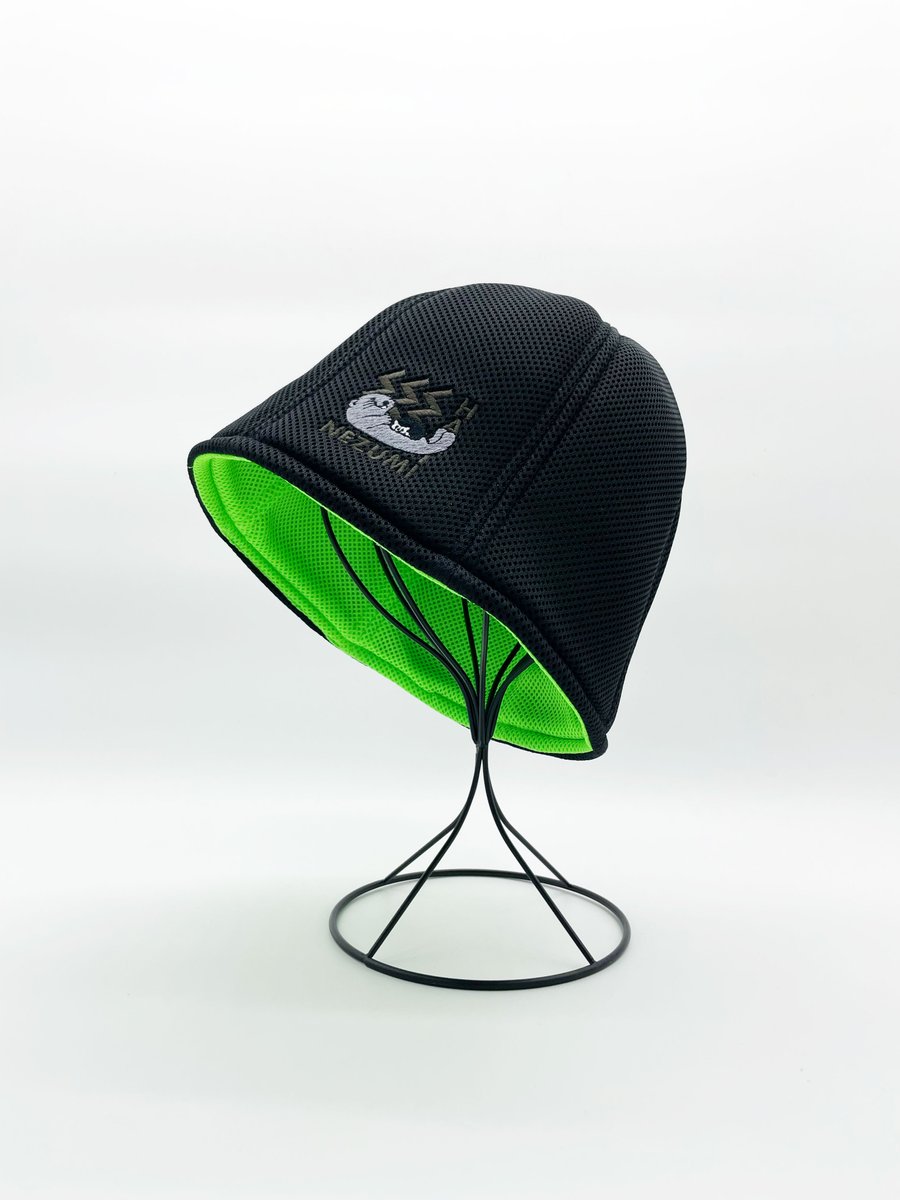 HARINEZUMI×湯乃泉コラボサウナハット ラッコハリネズミメッシュサウナ