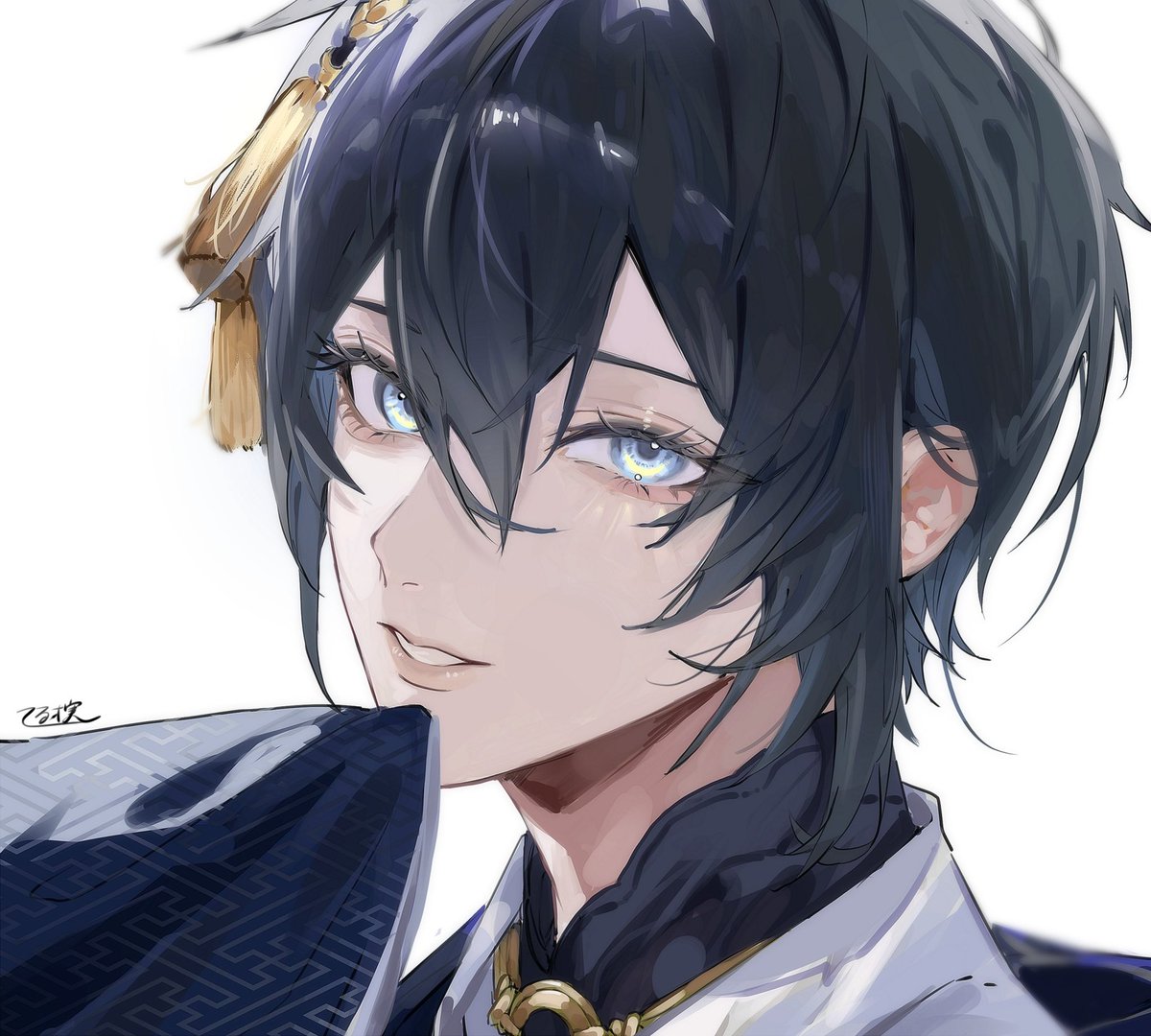 三日月宗近(刀剣乱舞) 「6年前の三日月宗近をリメイクしてみまし