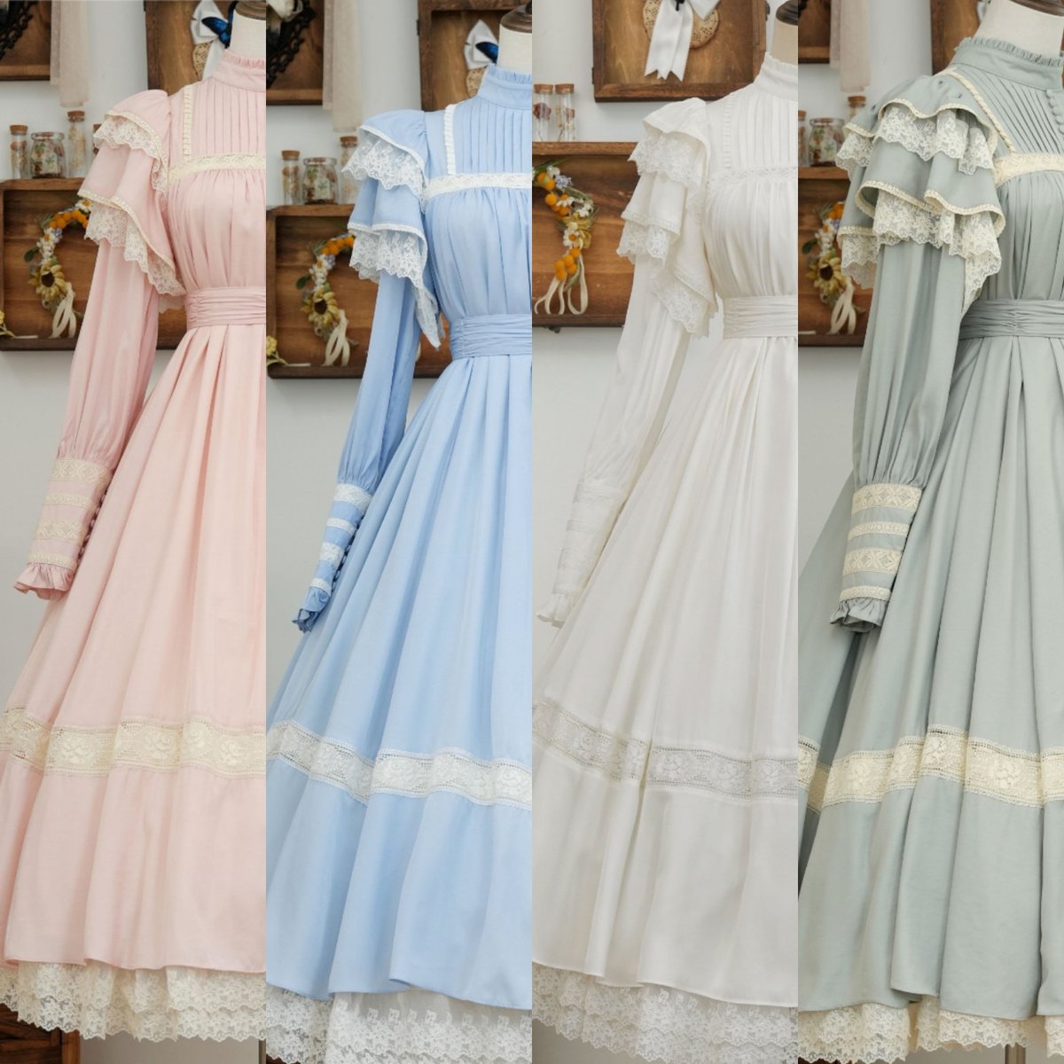 🌟新作紹介🌟 リリアンヌ姉妹 パステルカラーワンピース 星箱の定番