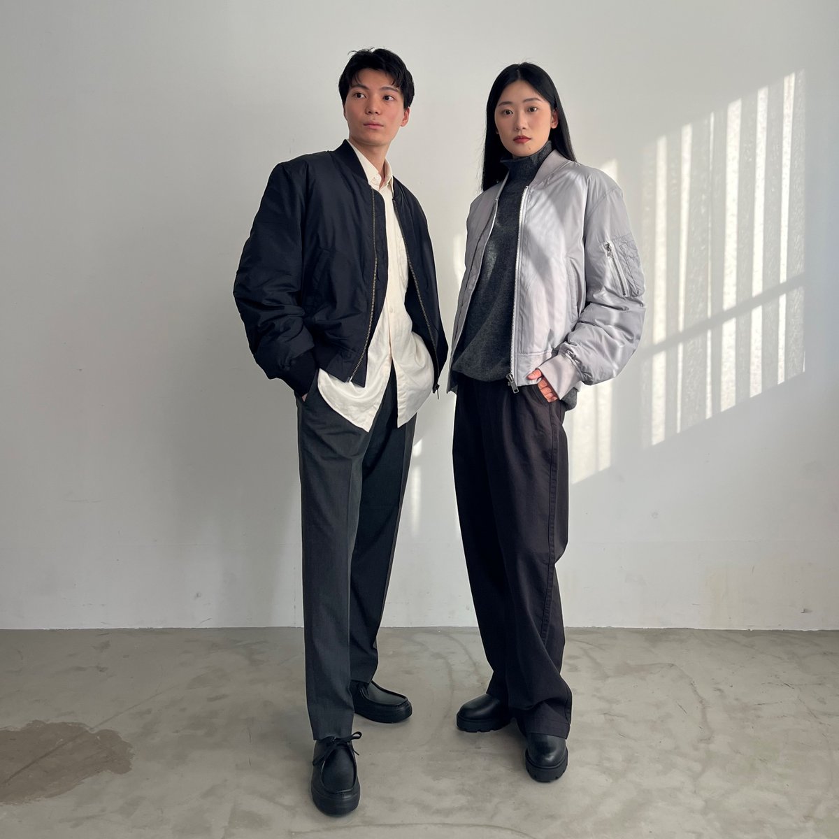 MA-1　ダウンブルゾン　L LABO 1/7まで最終値下　新品　MUJI 黒