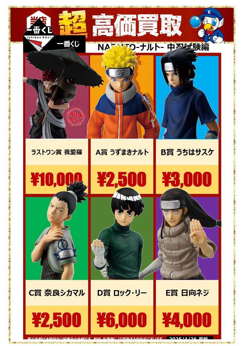 一番くじ #NARUTO #ナルト #我愛羅 #うずまきナルト #うちはサスケ