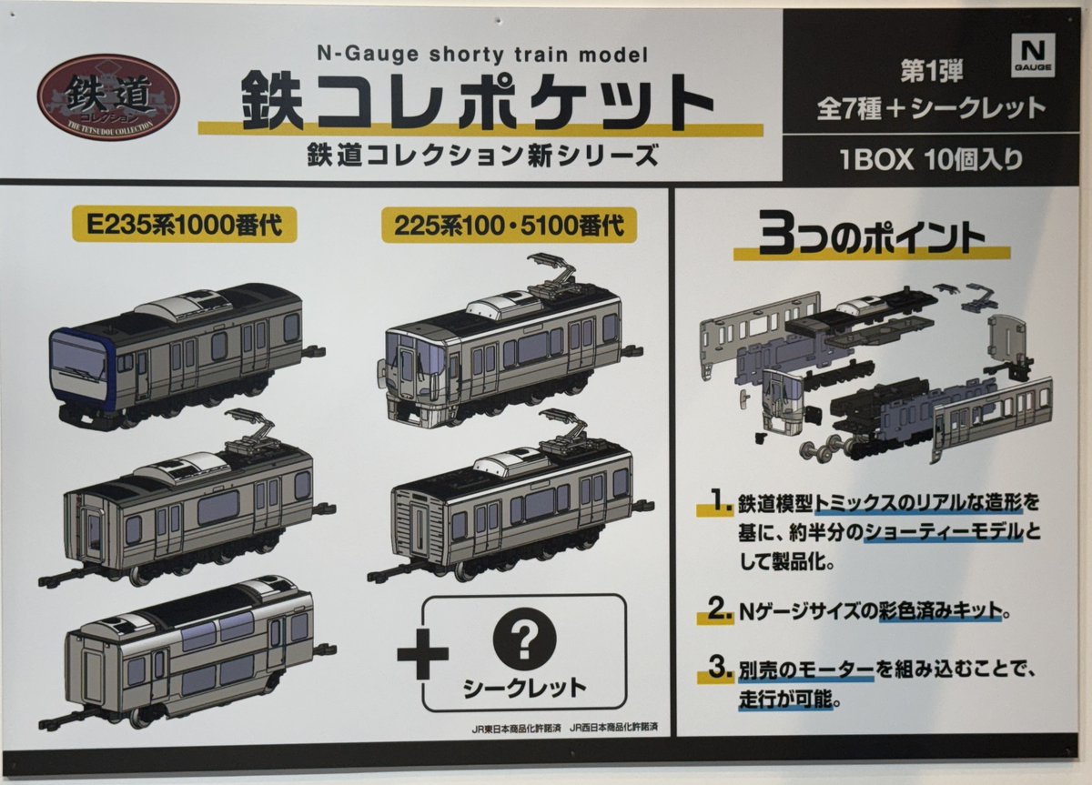 鉄コレポケット 225-100系先頭×2,中間×4 計6両セット L編成相当