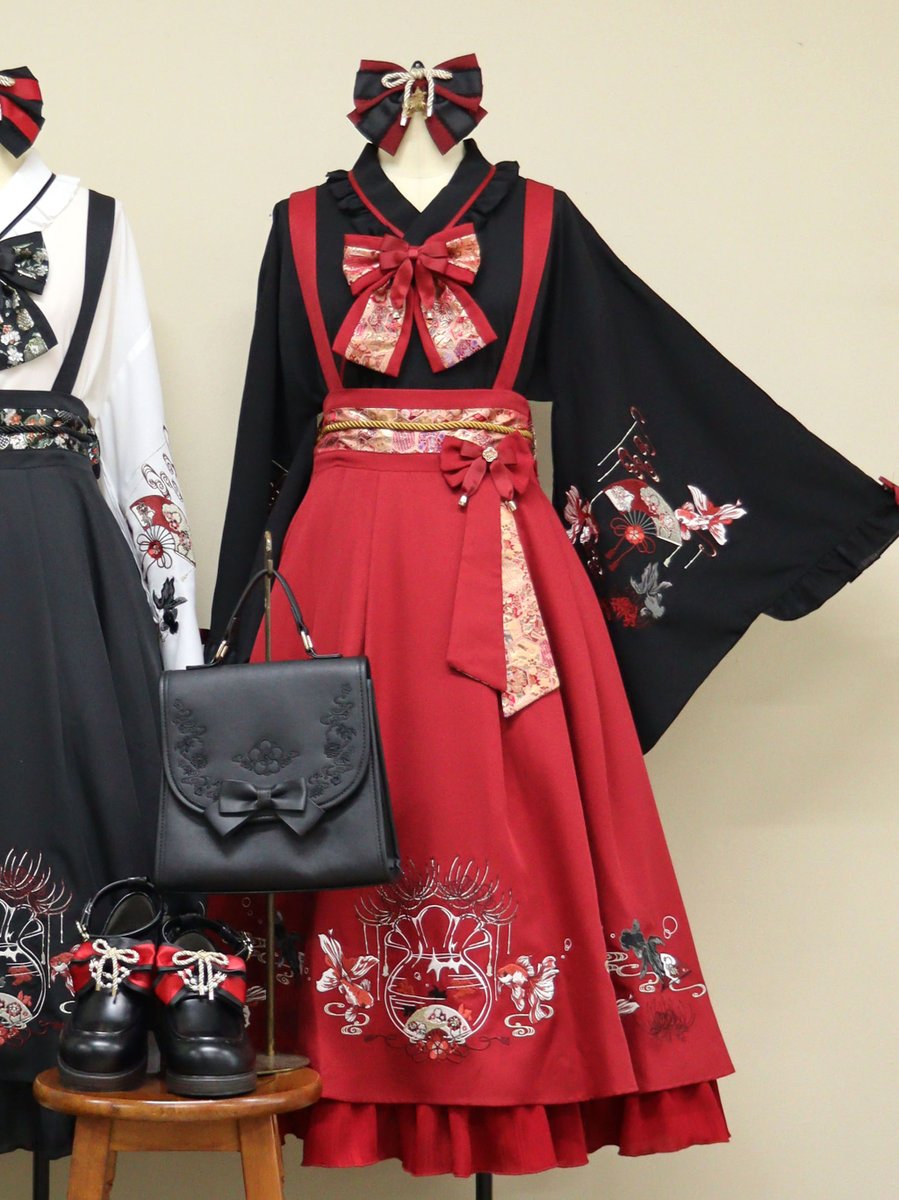 ♥Coming soon Item♥Part2 ＊びいどろ金魚と曼珠沙華和風スカート(6月