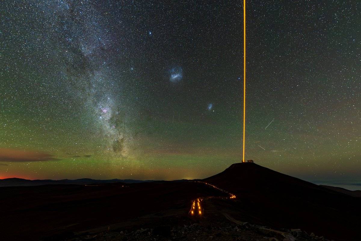 Night sky at the Very Large Telescope (VLT) in Chile, with Milky