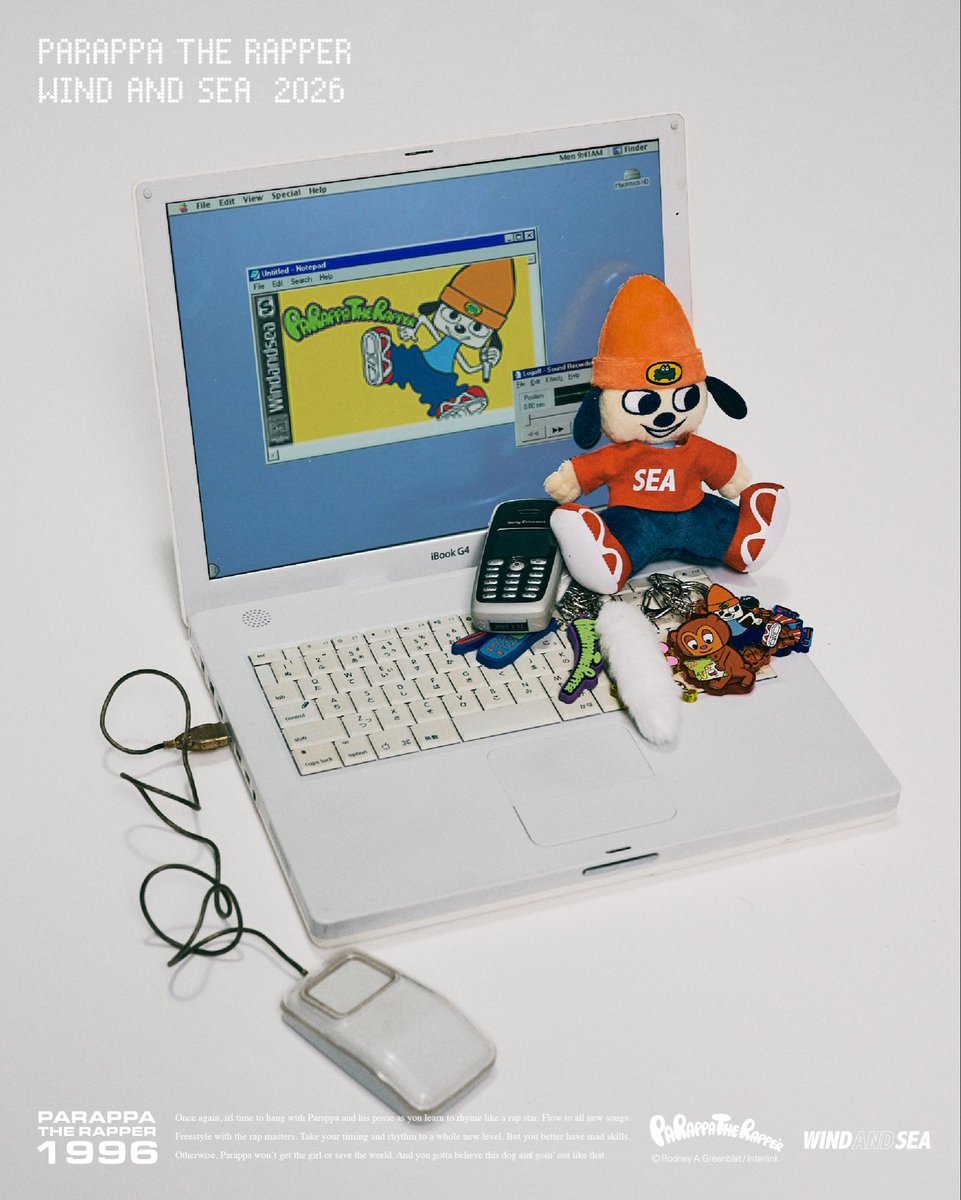 Parappa The Rapper x WIND AND SEA Collaboration Collection