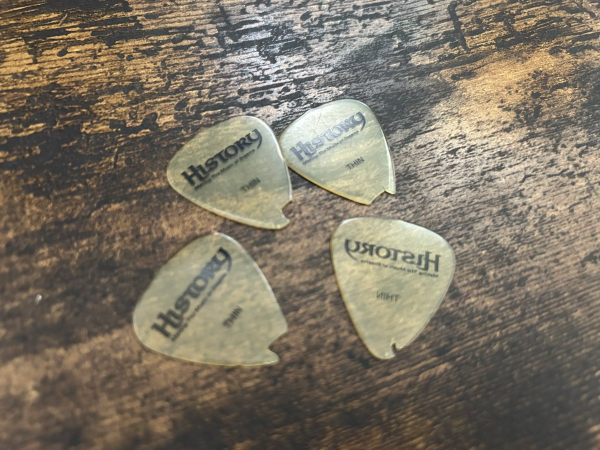 2月もたくさんギターを弾きました！今月戦ってくれたピックたちです