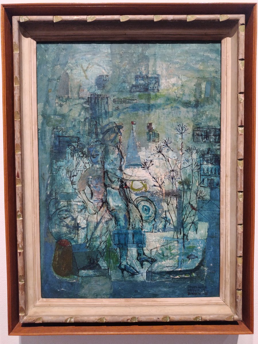 松本竣介 《N駅近く》 《黒い花》 東京国立近代美術館所蔵