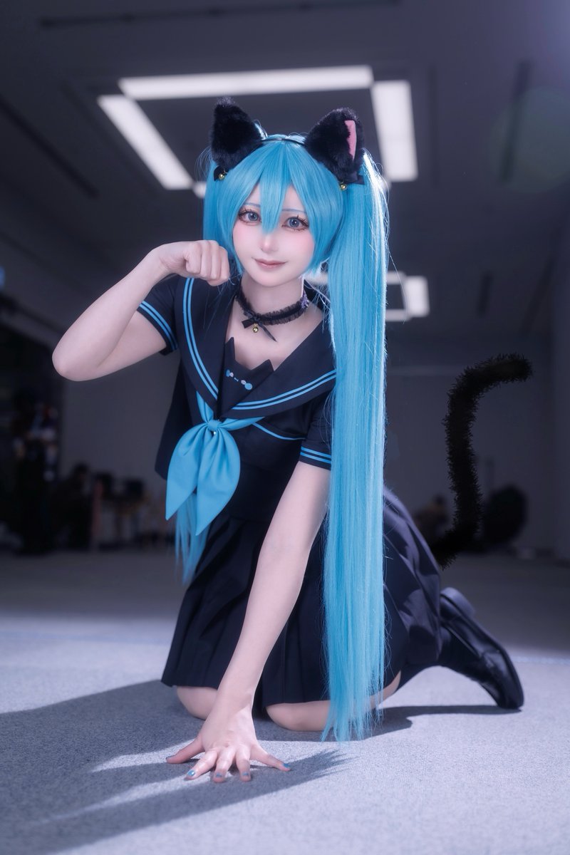 1日遅れだけど… 黒猫ミクちゃん🐈‍⬛🐾 #猫の日