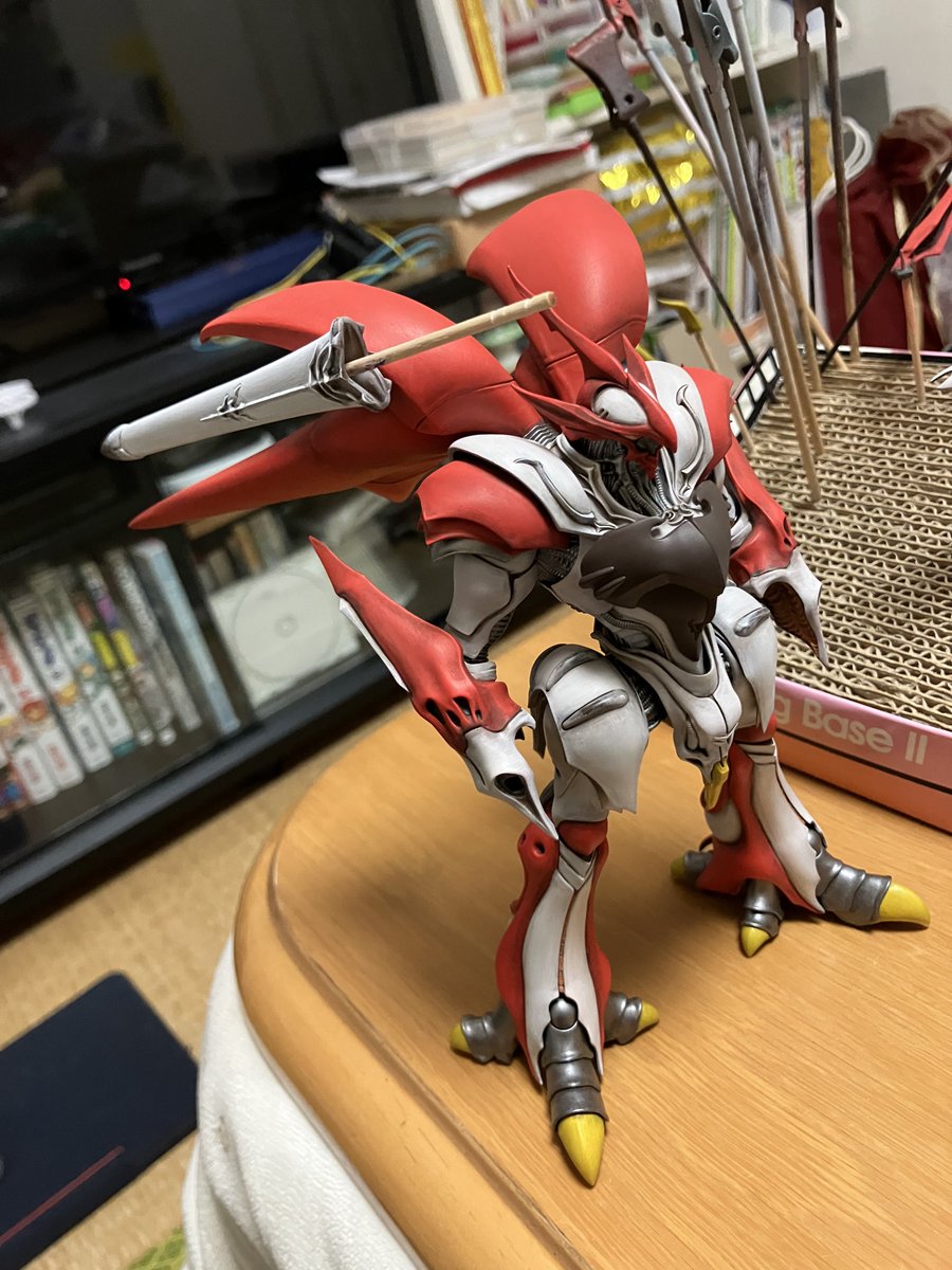 羽根つけてみた いやあカッコいいキットだわぁ……