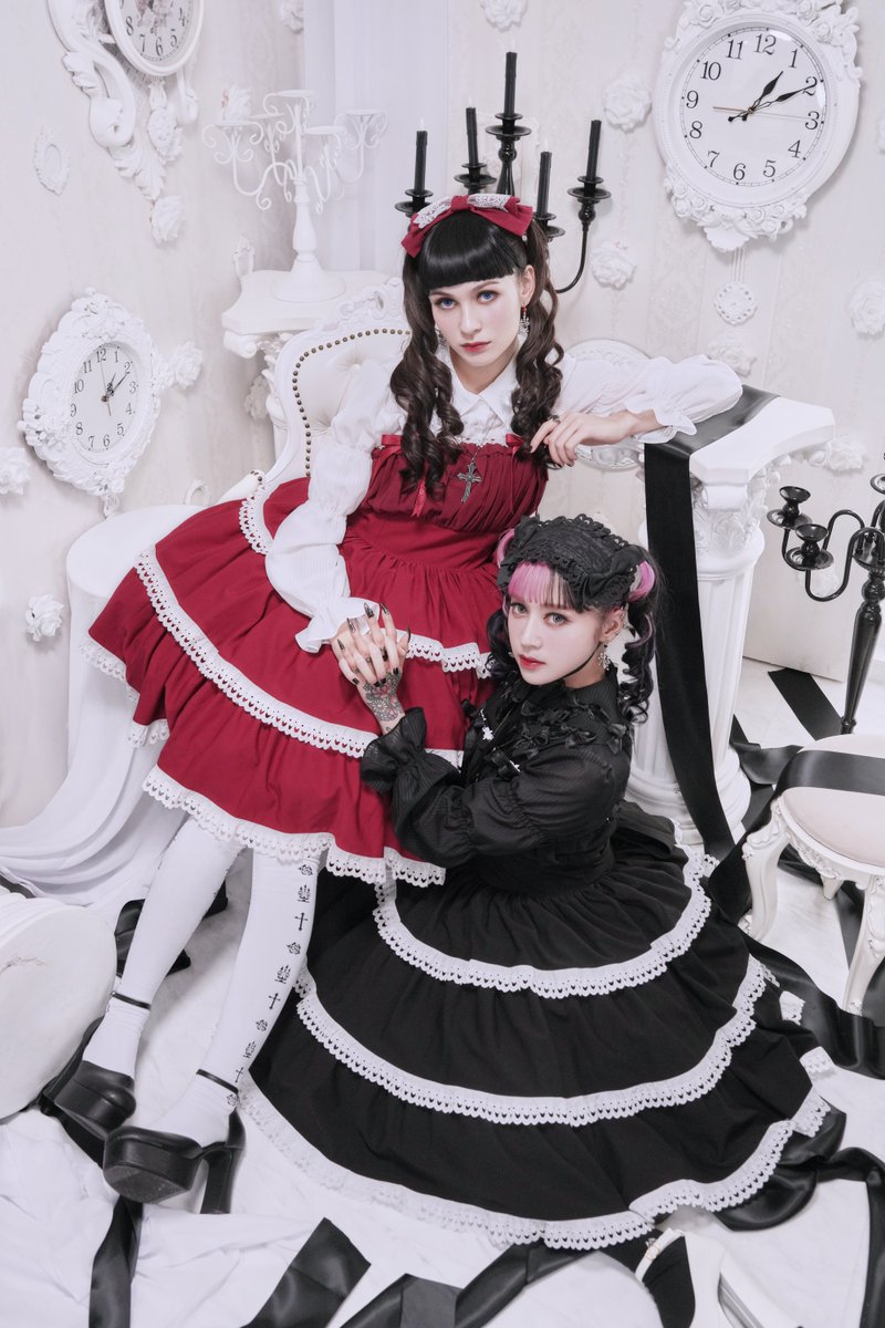 発売中】ボルドー/9号 残りわずか ○コットンレース3段ティアード