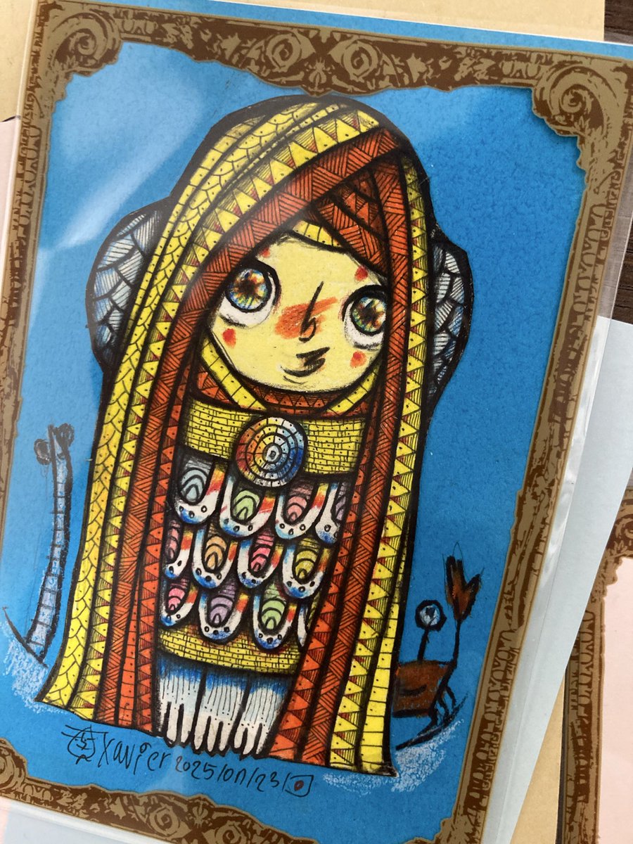 アマビエさま届いた🥰疫病退散✨これから益々ええ気をこの絵が運んで