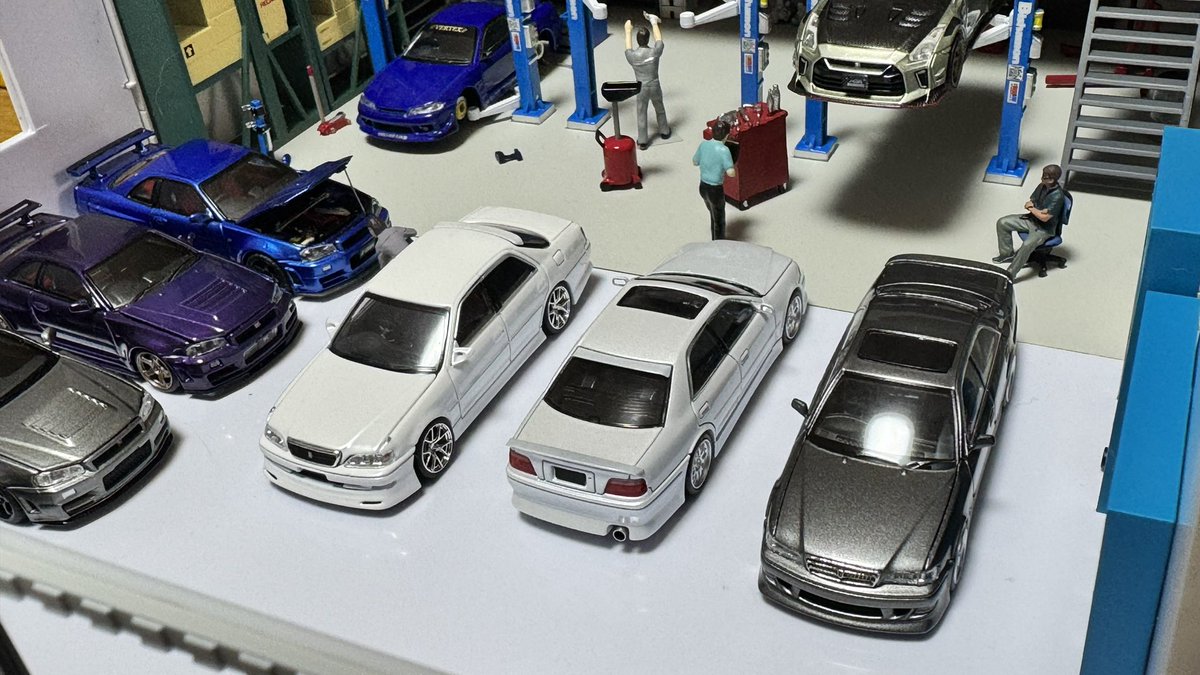 注文していたmodel 1の1/64トヨタチェイサーJZX100が届いたので撮影し