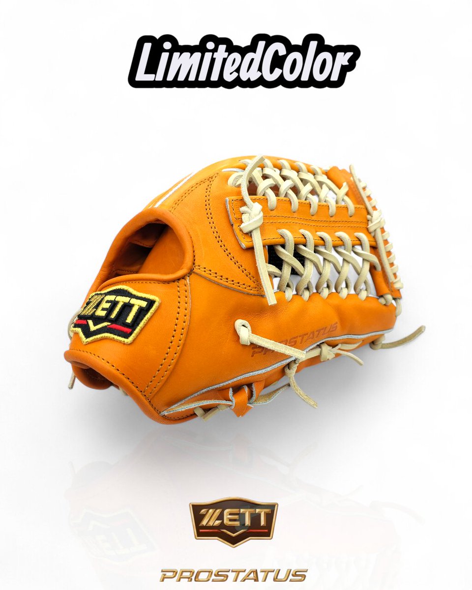 ZETT硬式グラブ】 限定カラー入荷しております👦👍 オレンジ×キャメル