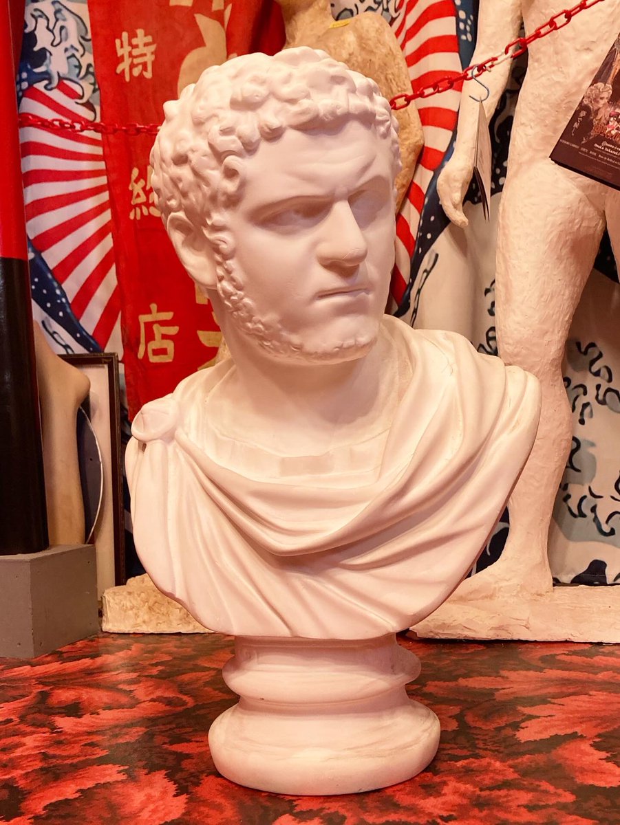 石膏像 古代ローマの皇帝カラカラの石膏像です。 デッサンやインテリア