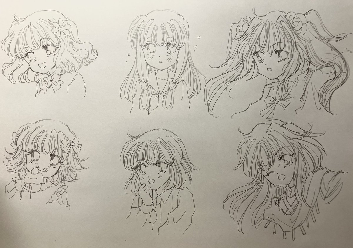 アナログイラスト展 #川崎文具店 サインカードのラフをにゃにゃにゃ