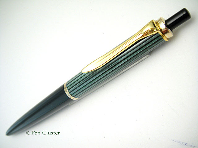 ペリカン 455 Ball Point Green Stripe/Black - ペリカン｜Pen Cluster