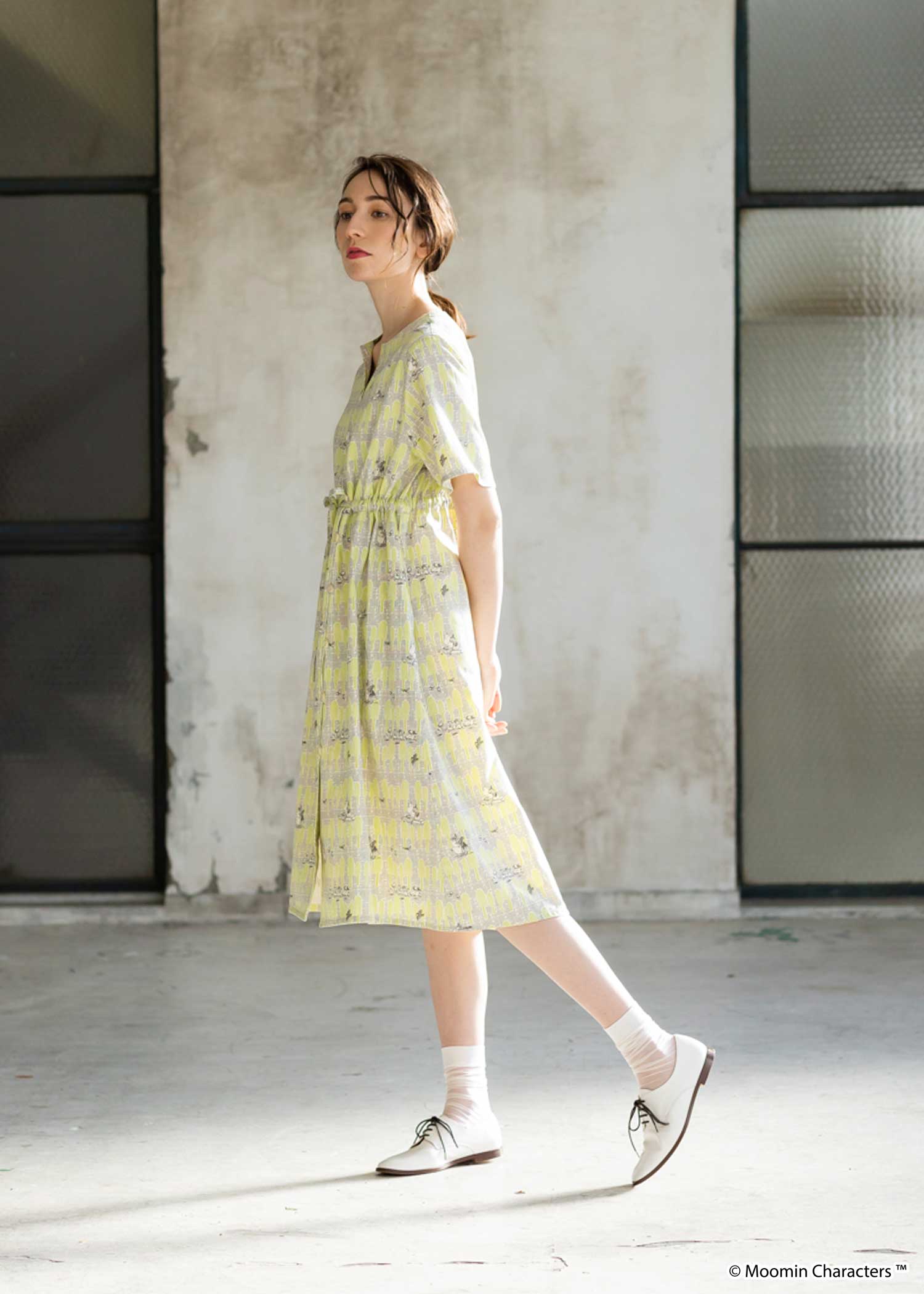 ムーミン谷の夏まつり オーガニックコットンワンピース