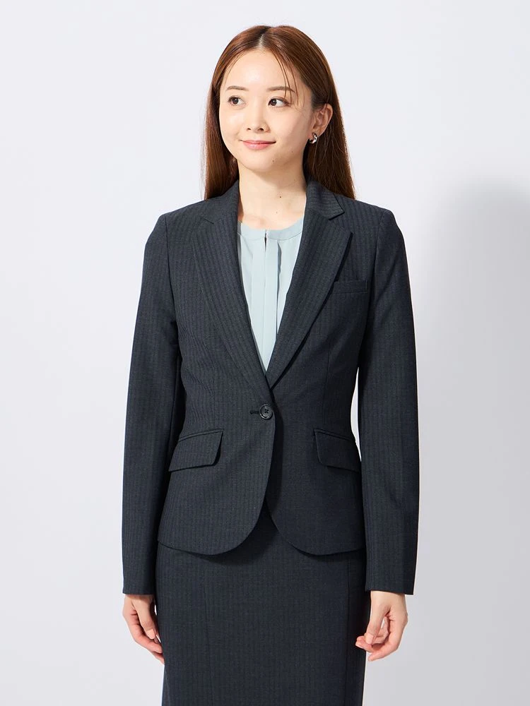 M．グレー スマ美スーツ テーラージャケット ネイビー | P.S.FA公式通販